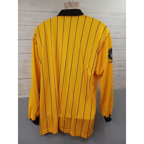 Official Sports Soccer Referee USSF Long Sleeve Jersey Shirt Yellow Black XL - Picture 3 of 7